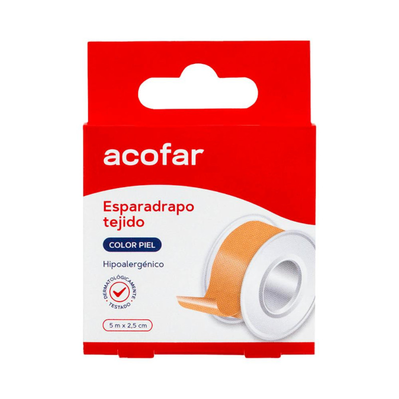 Acofar Esparadrapo Tejido Piel 5cm x 2.5m | Farmaenvia