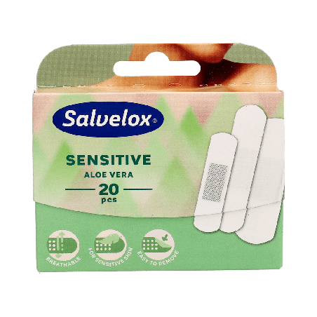 SALVELOX Sensitive Aloe Vera 20 Apósitos | Farmaenvia