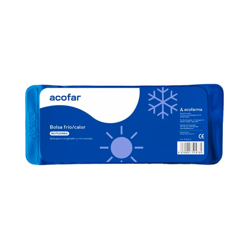 ACOFAR Bolsa Frío Calor Reutilizable 28,5x11,5 cm | Farmaenvia