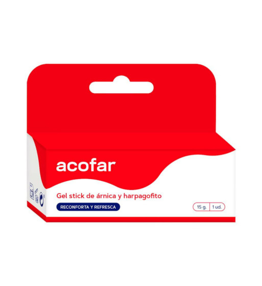 ACOFAR Árnica Stick Gel 15g | Alivio golpes | Farmaenvia
