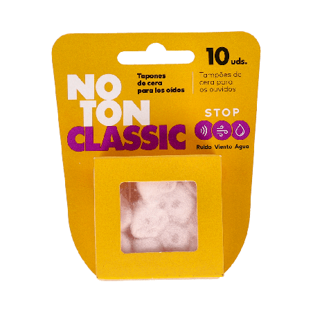 Tapones Oídos Noton Cera Algodón 10 U | Farmaenvia
