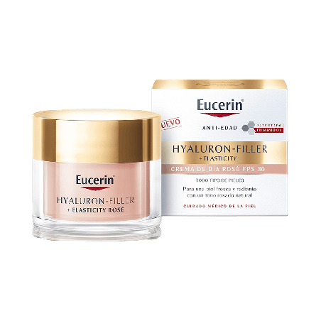 Eucerin Hyaluron-Filler + Elasticity Crema Día Rosé FPS30 | Farmaenvia