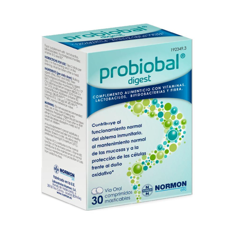 PROBIOBAL DIGEST 30 Comprimidos Masticables | Farmaenvia