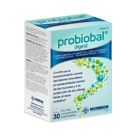 PROBIOBAL DIGEST 30 Comprimidos Masticables | Farmaenvia