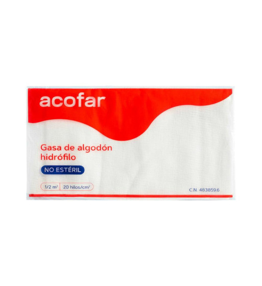 Acofarma Gasa Estéril 1 2 M2 | Algodón Hidrófilo | Farmaenvia