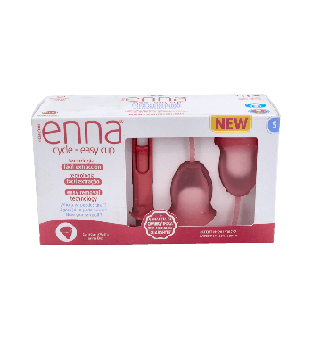 COPA MENSTRUAL ENNA CYCLE EASY CUP 1 UNIDAD TALLA S (CON APL