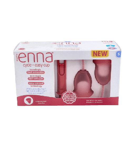 COPA MENSTRUAL ENNA CYCLE EASY CUP 1 UNIDAD TALLA S (CON APL