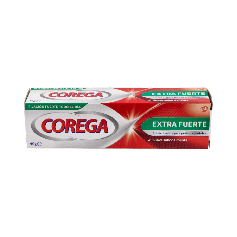 COREGA Extra Fuerte 40g Adhesivo Dental | Farmaenvia